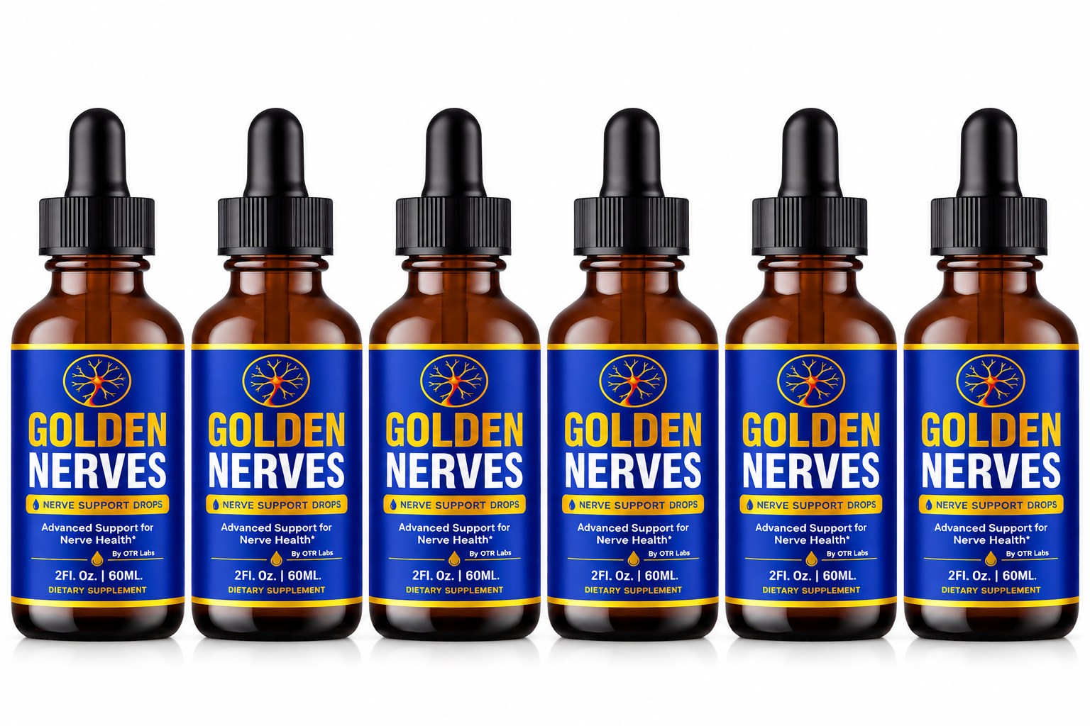 Golden Nerves 6 bottle official bundle